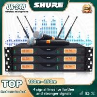 ราคา SHURE UR24D ไมโครโฟนไร้สาย คลื่นลูกใหม่ 2 มือถือ ระยะรับ UHF FM 200M ป้องกันเสียงหอน อุปกรณ์เครื่องเสียงระดับมืออาชีพ (18374470654)