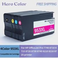 ราคา 4Color 953XL Replacement ink cartridge HP953 HP953XL For HP OfficeJet Pro 7740 8710 8715 8720 8730 (55656121895)