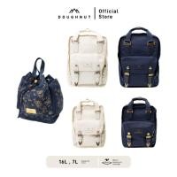 ราคา DOUGHNUT รุ่น Macaroon Mystic Club Series กระเป๋าเป้โดนัท สารพัดช่องจัดเก็บ สายสะพายบุนวม อะไหล่หนังแท้ ทนทาน ของแท้ (41902271253)