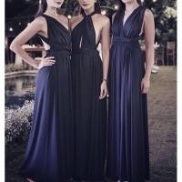 ราคา ชุดราตรียาว Infinity dress สีกรมท่า (4155490617)