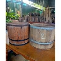 ราคา ถังไม้ตวงข้าว ถังตวงข้าวสารไม้สัก 20ลิตร ถังตวงข้าว (40674271611)