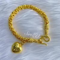 ราคา ข้อมือทองเคลือบแก้ว 1บ. ข้อมือทองปลอม สร้อยข้อมือทองชุบ ข้อมือทองชุบ กำไล ข้อมือ (5020294975)