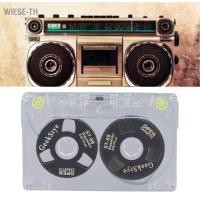 ราคา Wiese-th Wiese-th เทปคาสเซ็ตเปล่าสำหรับการบันทึกเพลงด้วยการเล่นที่ชัดเจนเสียงต่ำ DIY 46 นาทีรีลเวลาเทปคาสเซ็ต (สีดำ) (51657211602)