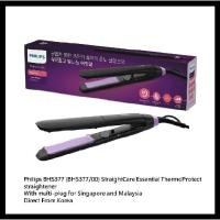 ราคา Philips BHS377 (BHS377/09) StraightCare Essential ThermoProtect เครื่องหนีบผมตรง / สีดํา & สีม่วง / พร้อมปลั๊กหลายตัวสําหรับสิงคโปร์และมาเลเซีย / ส่งตรงจากญี่ปุ่น (26169181615)