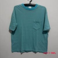 ราคา เสื้อยืด Vintage GAP • ลายขวาง กระเป๋าหน้า ตะเข็บเดี่ยว USA แท้จากกระสอบมือสอง (41476496608)