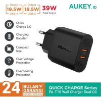 ราคา Aukey Charger PA-T16 Dual Port 36W USB Type A 18W QC 3.0 - 500076 (15897477487)