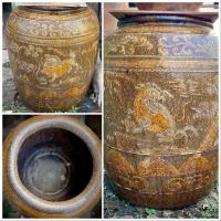 ราคา โอ่งเซี่ยงไฮ้ ลายคชสิงห์คู่ โอ่งเซี่ยงไฮ้โบราณ โอ่งจีนเก่าสะสม (21060685168)