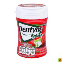 ราคา เดนทีน สแปลช หมากฝรั่งชูการ์ฟรี รสสตรอว์เบอร์รี่สอดไส้ไลม์ 45.6 ก. (47507187022)