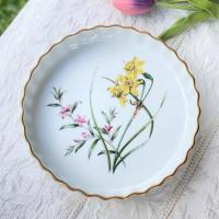 ราคา *มีตำหนิจี๊ดเดียว*ถาดอบ Spode "Stafford Flowers" Oven to Tableware Casserole Dish Made in Englandทรงกลมจะใช้อบพาย ถาดพาย (11154940296)