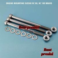 ราคา น็อตยึดเครื่องยนต์สําหรับ Suzuki RC 80, Suzuki RC 100 Bravo Stainless Steel 304 (53401305272)