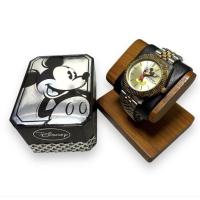 ราคา นาฬิกาข้อมือ Mickey Mouse ของแท้ ดีไซน์วินเทจ สายสแตนเลส ทูโทนทอง-เงิน หน้าปัดมิกกี้เมาส์ (43471372679)