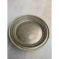 ราคา เครื่องทองเหลืองเก่าแท้​ พานทองเหลือง (5453316767)