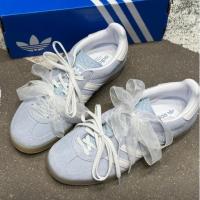 ราคา ( ของแท้ 100%)Adidas Origins GAZELLE INDOOR Leather W Low cut Blue (26788832351)