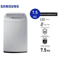 ราคา Samsung ซัมซุง เครื่องซักผ้าฝาบน Wobble Technology รุ่น WA75H4000SG/ST ขนาด 7.5 กก (สินค้าใหม่ มีตำหนิ) (26768867976)
