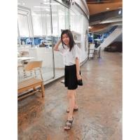 ราคา [Used like New]เสื้อนักศึกษาหญิงไม่เข้ารูป ไม่มีสาบหลัง แขนสามเหลี่ยม ร้าน Simple Nisit (4941665601)