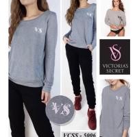 ราคา (J431) เสื้อสเวตเตอร์แขนยาว Victoria secret Grey babyterry (43505794952)