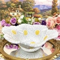 ราคา Bordallo Pinheiro Maria Flor Daisy Salad Bowl ชามสลัด ขนาด 10 นิ้ว (23006380621)