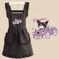 ราคา /ผ้ากันเปื้อน Kuromi จาก Sanrio สำหรับทำอาหารในครัว กันน้ำมัน กันคราบพิเศษ (44006539388)