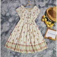 ราคา ส่งต่มินิเดรสแฟชั่นพิมพ์ลายดอกไม้น่ารักๆ สไตล์วินเทจ เสื้อผ้ามือสอง งานป้าย ชุดสวยออกงาน ใส่เที่ยวถ่ายรูป มินิมอล มือ2 (29850607675)