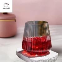 ราคา Pengatao09 1 PC พลาสติกแว่นตาโปร่งใสยุโรปหกเหลี่ยมทอง Rimmed แว่นตาบ้าน Whisky แว่นตาสีแดงแว่นตาใหม่ (57757146051)