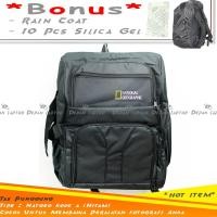 ราคา Black National Geographic Camera Backpack DSLR Mirrorless Flash Cool Laptop Lens รหัส A (18684282379)