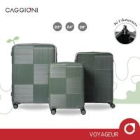 ราคา CAGGIONI กระเป๋าเดินทาง กระเป๋าล้อลาก รุ่นโวยาจเกอร์ 15082 น้ำหนักเบา TSA Lock [20/ 24/ 28 นิ้ว] - สีเขียว (26330800987)