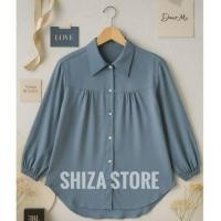 ราคา KEMEJA RAYON SHIRT - เสื้อเชิ้ตผู้หญิง LONG-SLEEVED เสื้อเชิ้ต PLAIN BASIC BLOUSE BY SHIZA COLLECTION (53302820884)