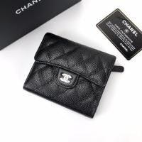 ราคา ของแท้ 100% ถูกที่สุด Chanel Trifold wallet SHW (ดำอะไหล่เงิน) Holo31xxxxxx (25436910117)