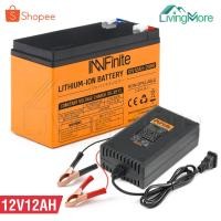ราคา InnFinite แบตเตอรี่ลิเธียม 12V12AH แบตเครื่องสำรองไฟ ไฟฉุกเฉิน เครื่องมือเกษตร Lithium-ion Battery ล็อตใหม่ทุกก้อน! (22440311812)