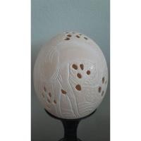 ราคา เปลือกไข่นกกระจอกเทศ แกะสลักลายรูปยีราฟ ขนาด 5.5 นิ้ว x 4.5 นิ้ว สำหรับตกแต่ง ให้เป็นของขวัญ (25365717562)