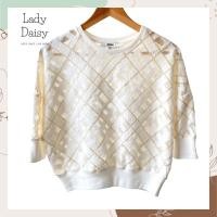 ราคา Jaspal Top เสื้อยืดไหมพรมคอกลม สีครีม ถักทอเส้นไหมพรมสีทอง (21137083559)