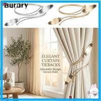 ราคา AURORY ผ้าผูกผ้าม่านโลหะ,สไตล์วินเทจ Leaf Shape ผ้าม่าน Tie Holder,หัวเข็มขัดคลิปปรับผ้าม่านดึงตะขอตกแต่งบ้าน (41379303570)