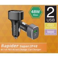 ราคา Capdase Rapider Super 2P48 (48W max.) Car Charger (20424568152)