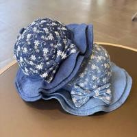 ราคา (ส่งด่วน) หมวกเด็กผู้หญิง 1-3 ปี รอบศีรษะ 48-50 ซม. หมวกกันแดดผ้ายีนส์ปักดอกไม้ แต่งโบว์น่ารัก หมวกแฟชั่นเด็ก มี 2 สี (25046935678)