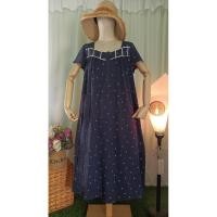 ราคา ชุดนอนกระโปรง ผ้าคอตตอนยืดสีกรม (22126596774)