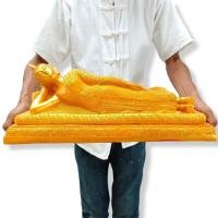 ราคา พระพุทธรูปประจำวันอังคาร พระปางไสยาสน์ ยาว 55 ซม สีทองPremiumGold เหมาะบูชาเองที่บ้านหรือถวายทำบุญที่วัดก็ดี (21748076988)