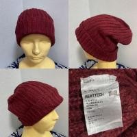 ราคา หมวกไหมพรม Uniqlo สีแดงของแท้ฟรีไซส์มือสอง (28921245298)
