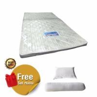 ราคา In Home ที่นอนฟองน้ำอัดแน่น ที่นอนเพื่อสุขภาพ ขนาด 3.5 ฟุต หนา 2นิ้ว แถมชุดหมอน (667489497)