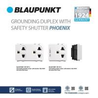 ราคา BLAUPUNKT เต้ารับปลั๊กไฟ มีม่าน DROUNDING DUPLEX WITH SAFETY SHUTTER PHOENIX SERIES มาตรฐานเยอรมัน (28080164909)