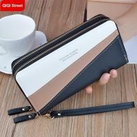 ราคา กระเป๋าสตางค์ หนัง PU ใบยาว ทรงคลัทช์ มีซิปคู่ จุของได้เยอะ สไตล์เกาหลี แฟชั่นสําหรับสตรี 2022 [19.5 ซม.*9.5*4 ซม.] (25665100890)
