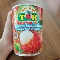 ราคา เงาะในน้ำเชื่อม ผลไม้กระป๋อง ตราTK (ผลิตโดย ThaiA.D.) 565กรัม (20681064479)