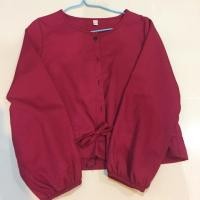 ราคา เสื้อจั๊มเอวสีแดงเลือดหมู (535813570)