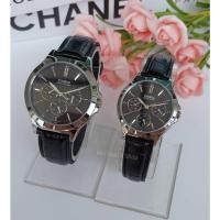 ราคา นาฬิกาคู่รัก Casio รุ่น MTP-V300L-1A และ LTP-V300L-1A นาฬิกาสายหนัง สีดำ หน้าปัด 3 วง - ของแท้ 100% รับประกันสินค้า 1ปี (20353067718)