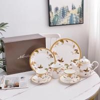 ราคา Noritake Noritake ISLAY Series Bone China Coffee Cup Saucer Tea Cup light luxury tea set delicate gift box (23768163007)