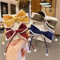ราคา Lady BAG U CHUNNNO087 ยางรัดผมโบว์สีน้ําตาลขาว (25277934748)