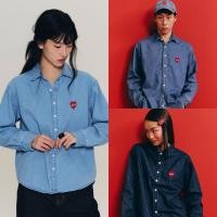 ราคา maison KEEPS | Kris Adore Denim Shirt | เสื้อเชิ้ตยีนส์ ปักโลโก้ Adore | มีให้เลือก 2 Size 42" และ 46" (26438086992)