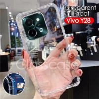 ราคา Vivo Y28 สําหรับ Vivo Y03 Y17s Y18 Y28 Y28s Y38 Y100 VivoY28 Y 28 4G 5G โปร่งใส TPU เคสโทรศัพท์นุ่มกันกระแทกป้องกันกลับ Anti-fall นุ่มสี่มุมเพิ่มฝาครอบ (26551376269)