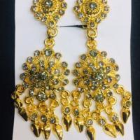 ราคา ต่างหูทองทรงกลมเพชรซีกโบราณ (6164094665)