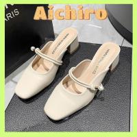 ราคา (พิมพ์1) รองเท้าส้นสูงหนังเคลือบด้านหัวเหลี่ยมสําหรับผู้หญิง สุด ๆ สวย พร้อมมุกผลิตภัณฑ์ คิวซีซี คุณภาพสูง เต็มกล่อง (26829451664)