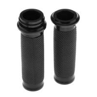 ราคา ❤ Prasku 1 Pair CNC Aluminum Motorcycle Hand Grips Left And Right Handle Bar For Harley (25428877704)